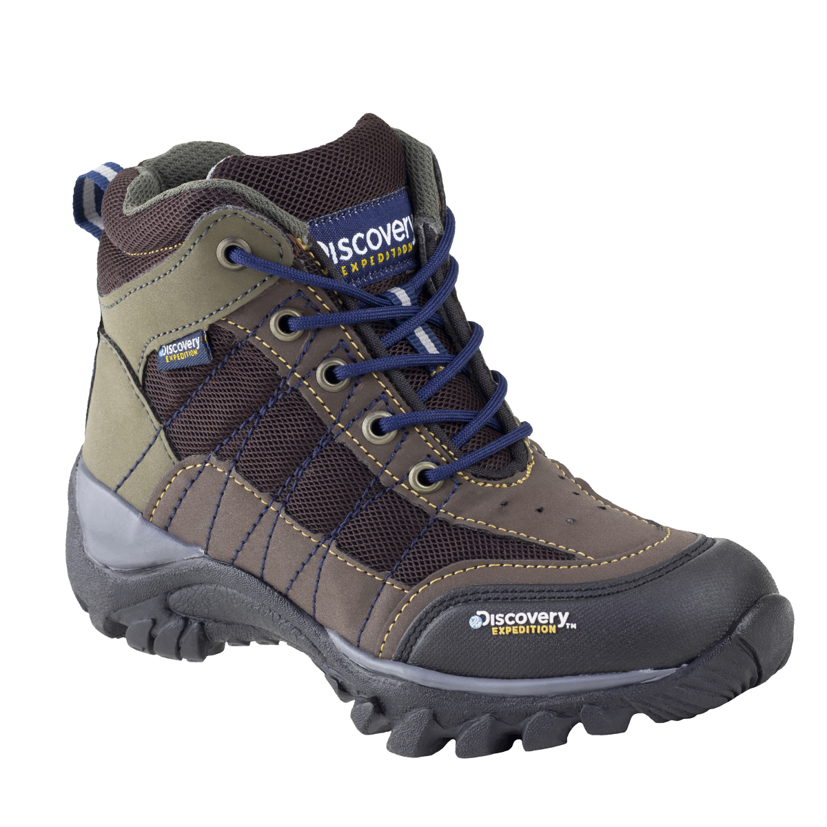 Botas Para Niños Camping Tipo Senderismo Discovery 11961 Café Outdoor.