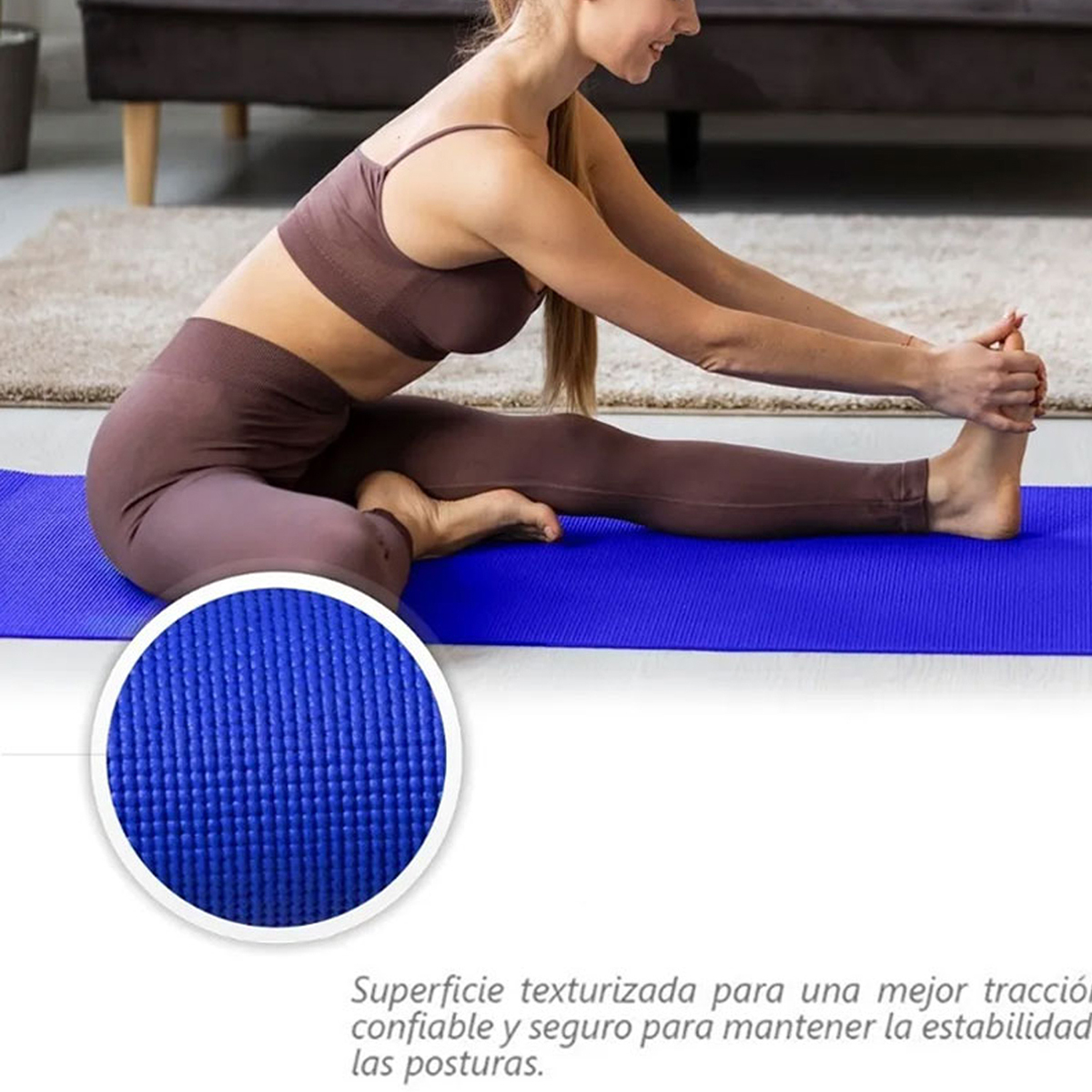 Tapete PortAtil Yoga Pilates Fitness Ejercicio RelajaciOn Multicolor