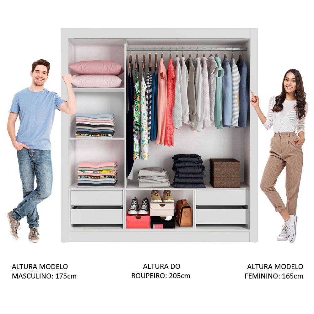 Ropero Closet Madesa 3 Puertas BM