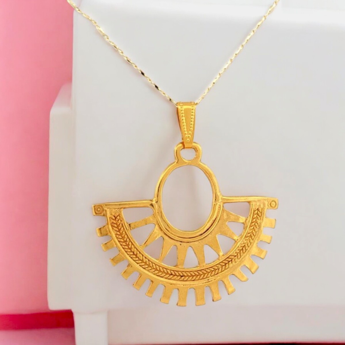 Dije Nariguera Tayrona Oro Precolombino Joyeria M De Leon.