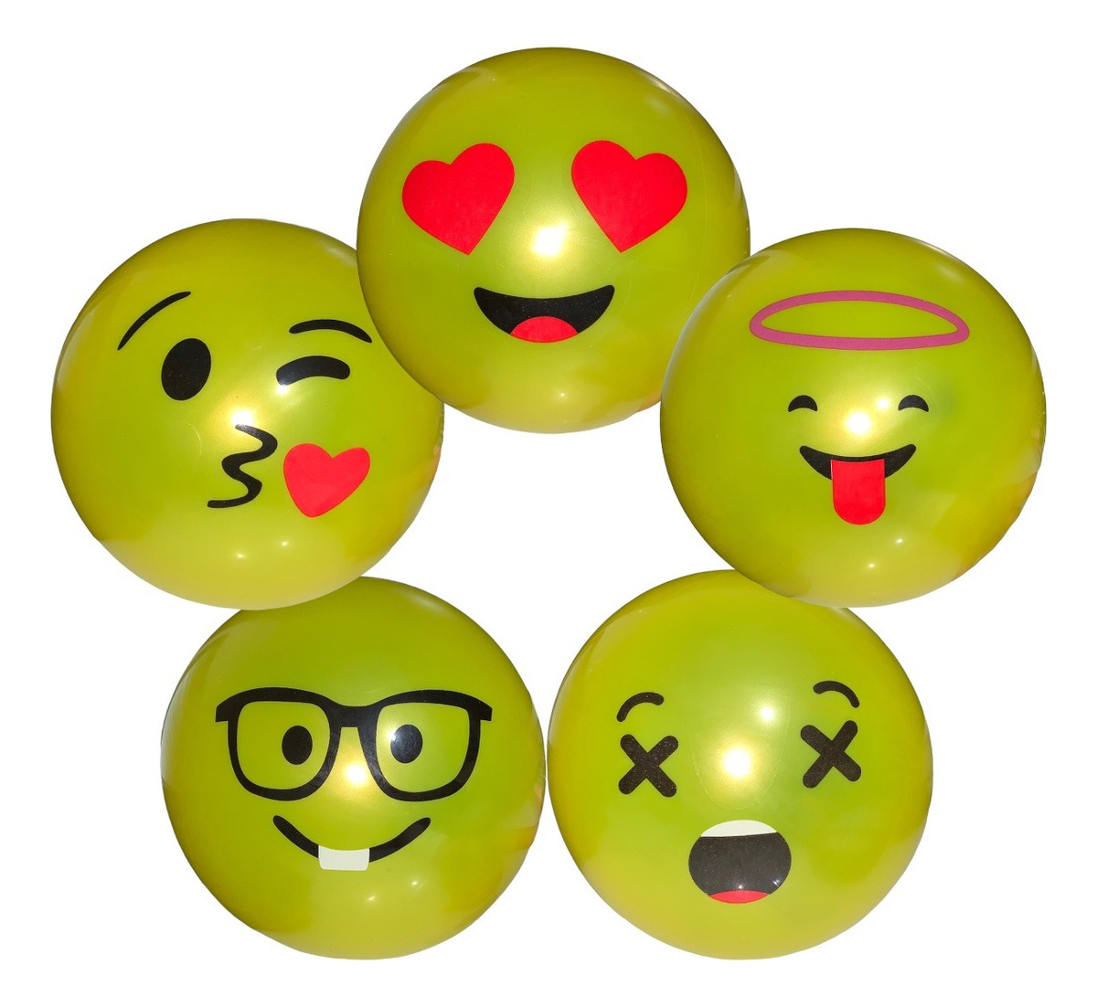 100 Pelotas Plástico Emoji Fiesta Regalo Juguete Niño Niña.