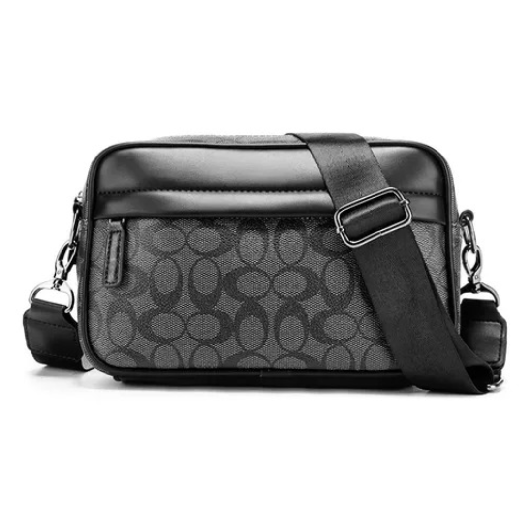 Bandolera De Cuero Para Hombre Bolso Crossbody Lujo Moderno.