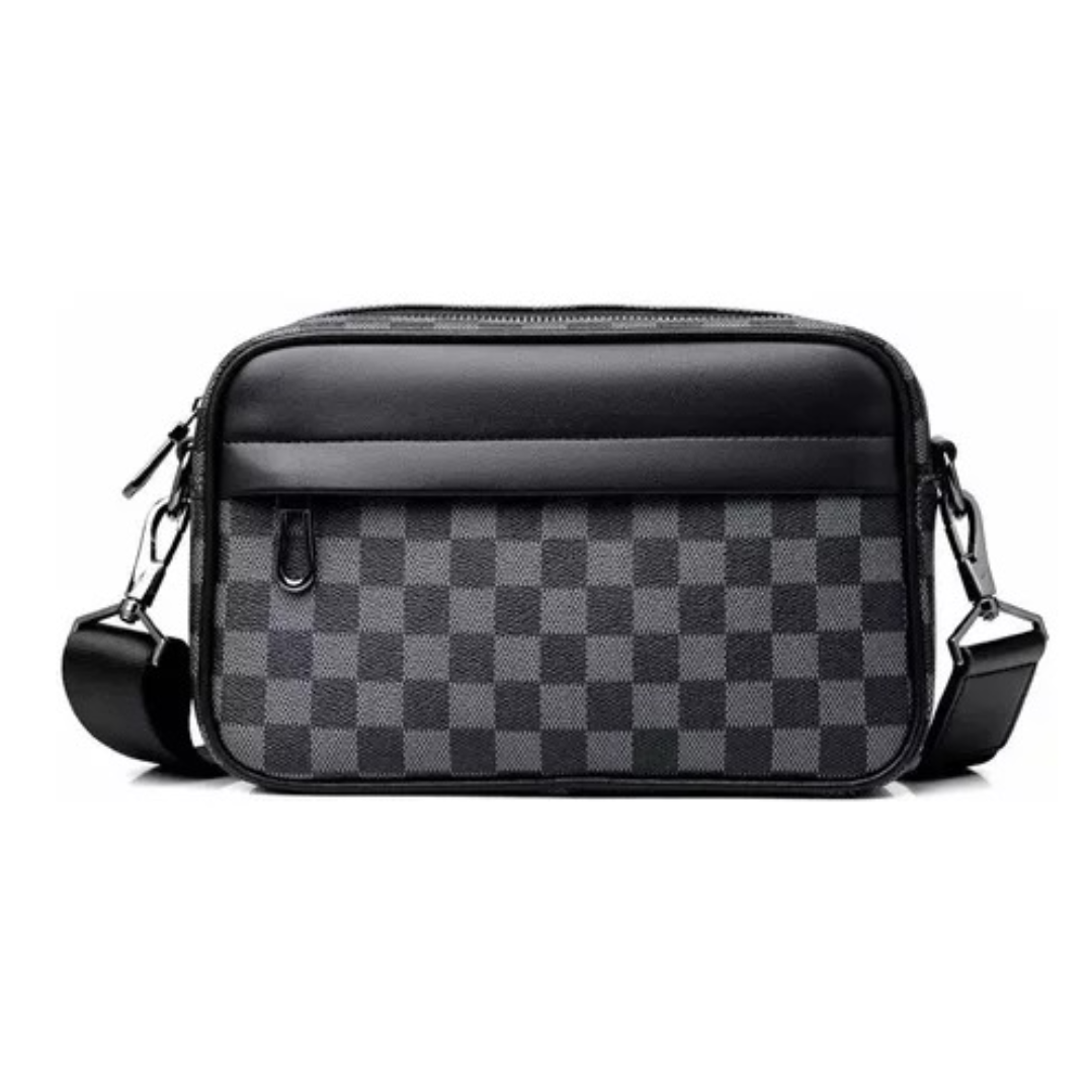 Bandolera De Cuero Para Hombre Bolso Crossbody Lujo Moderno.