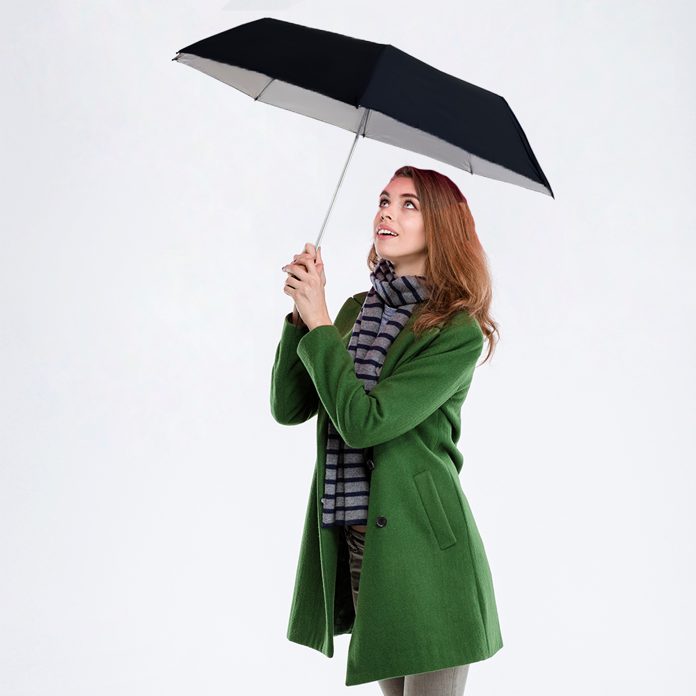 Paraguas Unisex Premium XL Reforzado 8 varillas Resistente a Vientos y Lluvias Fuertes, Mango Ergonómico y automático con funda incluida, Fácil de Transportar.