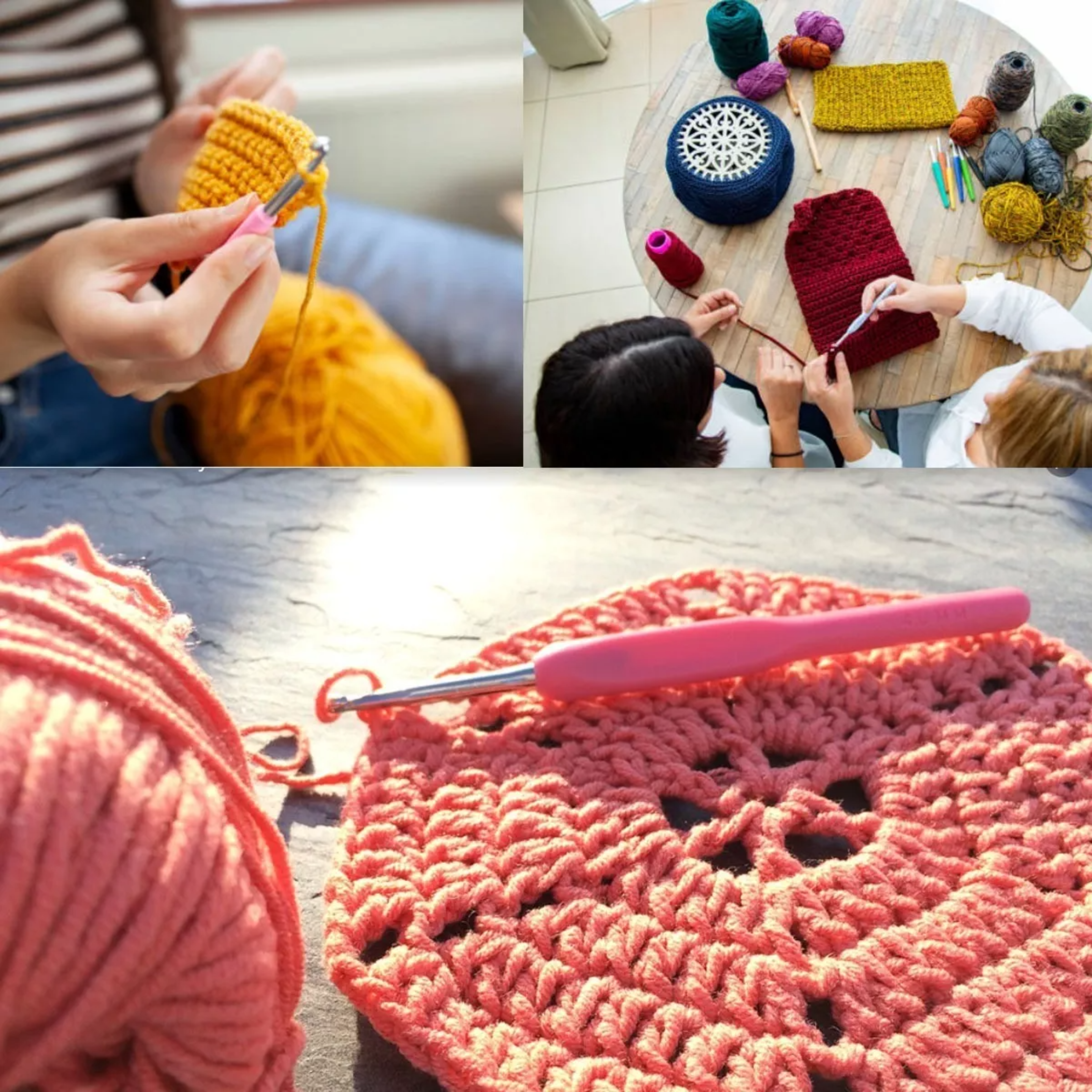 Kit De Ganchos Ergonómicos Y Accesorios Para Tejer A Crochet.