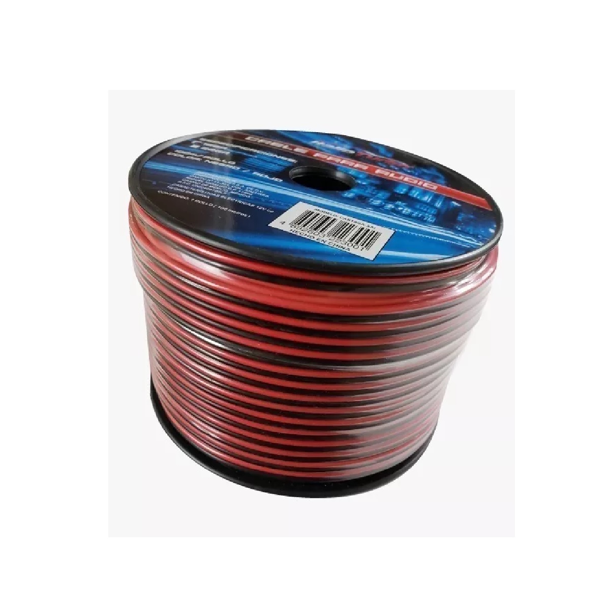 Cable Para Bocina Calibre 18 Bicolor Reforzado Rollo 100 M.