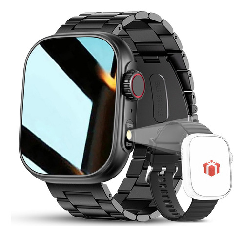 ChiBear CB-39 Reloj Inteligente Hombre Smartwatch Mujer Deporte Bt Llamada Color De La Correa Negro.