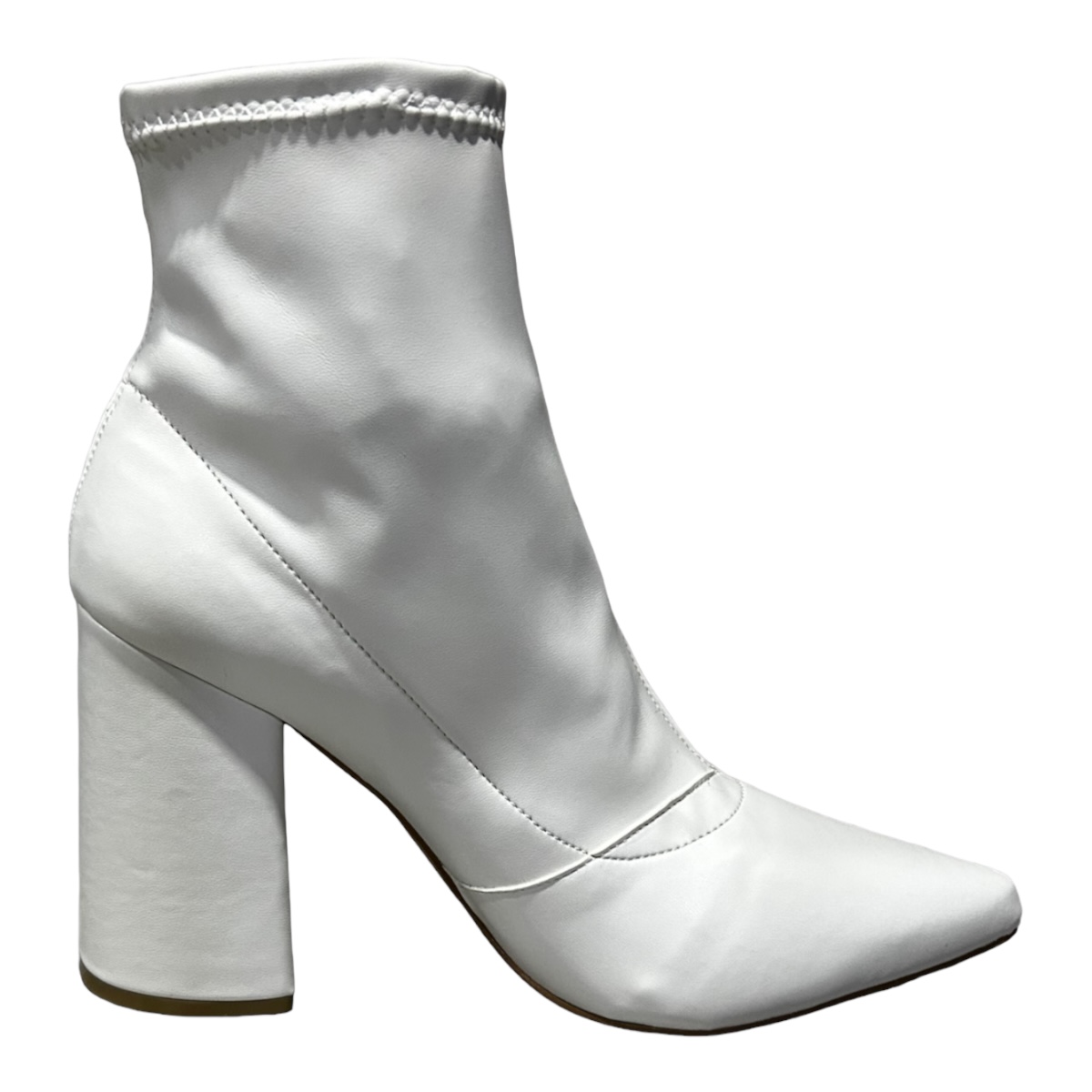 Botines Formales blancas Tacon 9 Cm Para Mujer.
