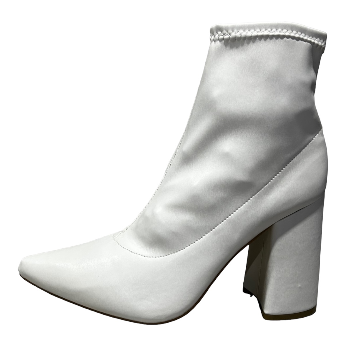 Botines Formales blancas Tacon 9 Cm Para Mujer.