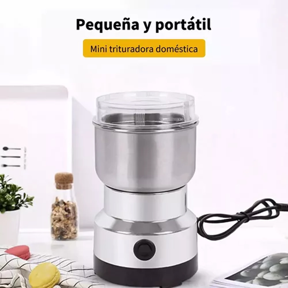 Molino moledor electrico de cafe especias y cereales
