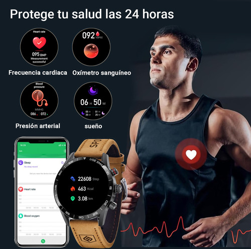 Lige Reloj Inteligente Para Hombre Smartwatch Bluetooth Depo.