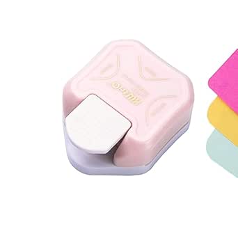 A WAGADA - Perforadora Redondeadora de Esquinas de 3 Vías, Cortador de Esquinas 3 en 1 para Hacer Tarjetas, Laminado, Cartulina, Albumes de Recortes y Manualidades con Papel, Tarjetas de Visita (Rosa).