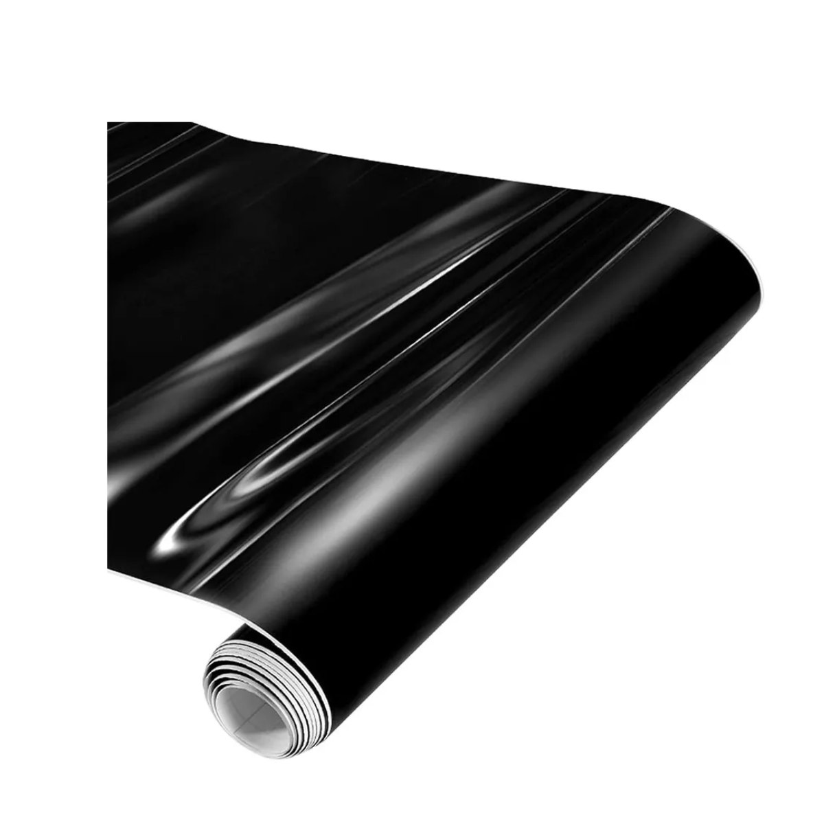 Vinil Fibra Carbono Automotriz Impermeable Pegatina 30cm×4m Negro Brillante.