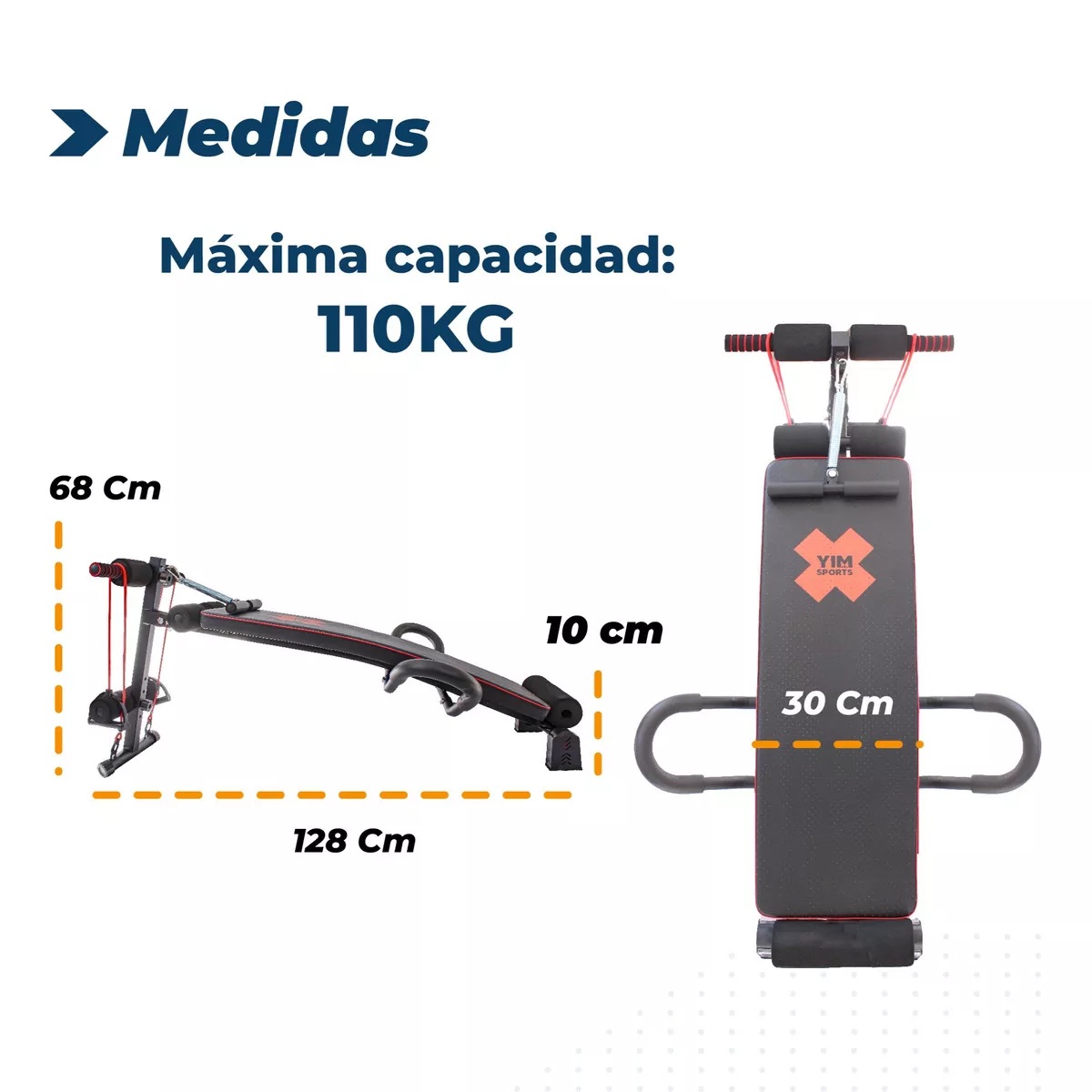 Banco Abdominales Multifuncional Musculación Alta Calidad.