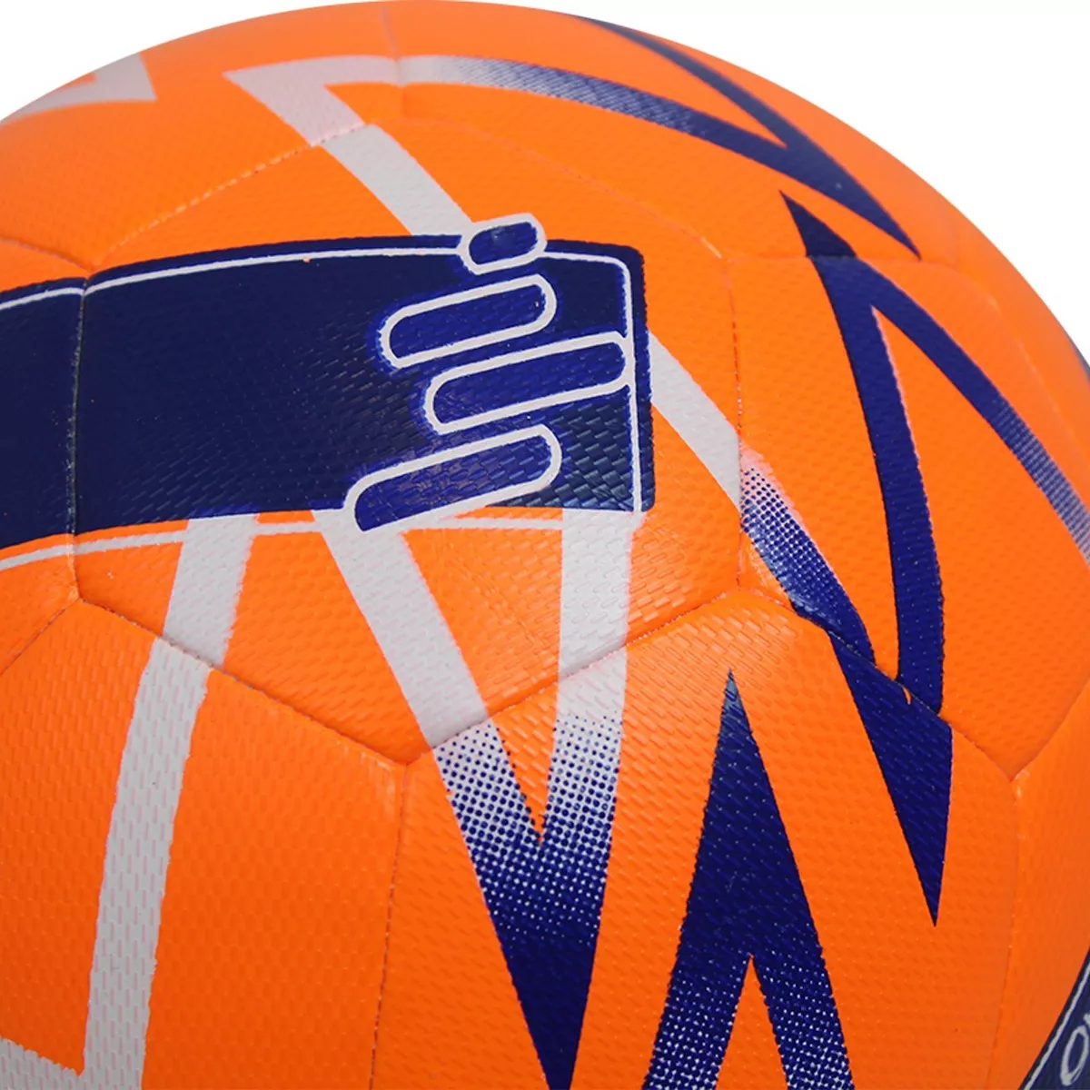 Balón De Fútbol Oka Pro 6.0 Híbrido Texturizado Número 5 Color Naranja/Azul.