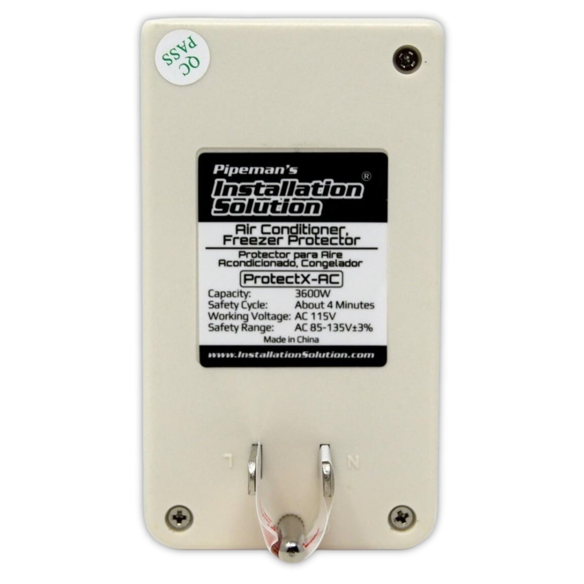 Protector Voltaje Refrigerador Aire Acondicionado 3600W 135V.