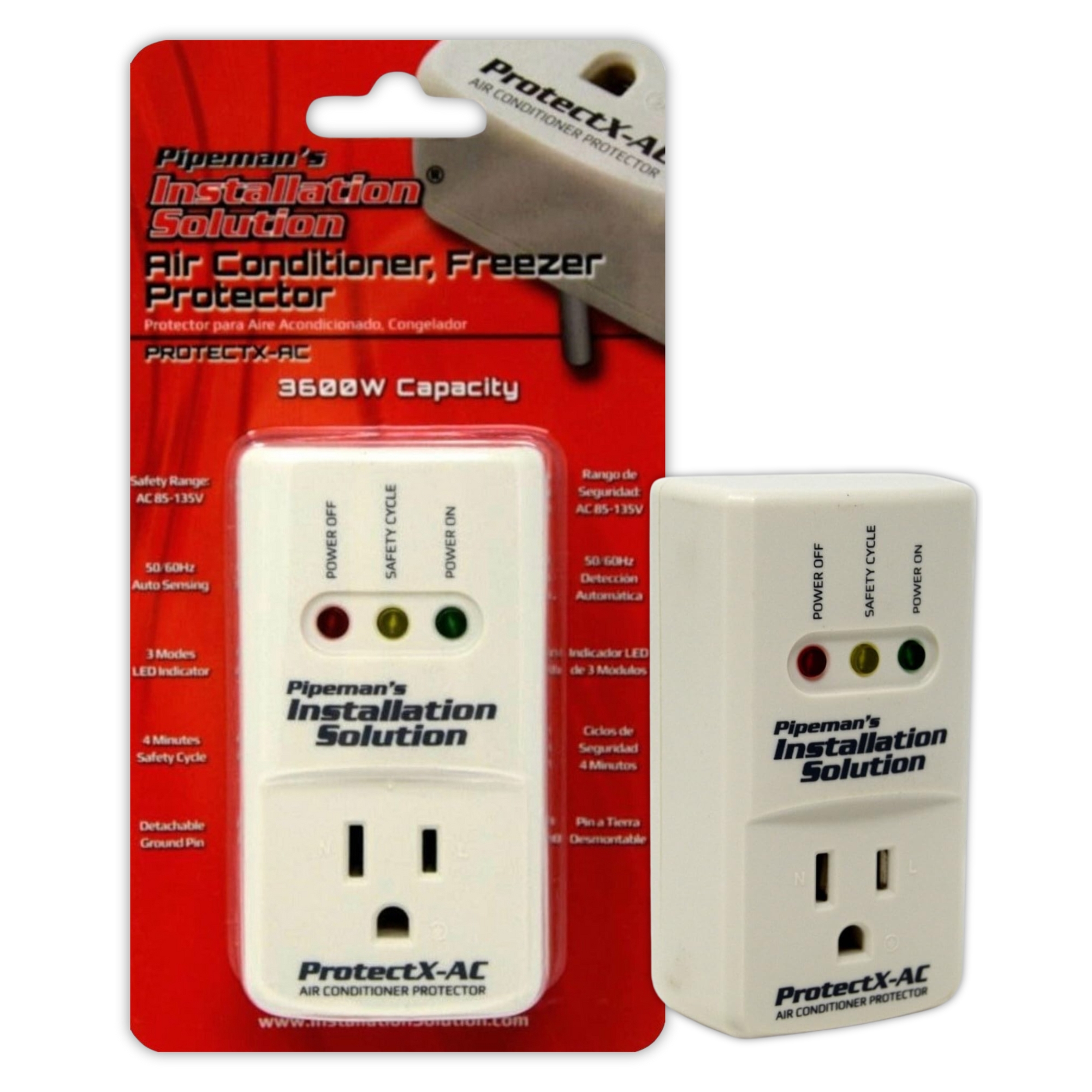 Protector Voltaje Refrigerador Aire Acondicionado 3600W 135V.