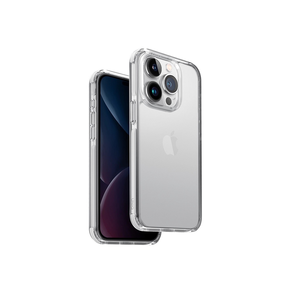 Funda Híbrida Para iPhone 15 Combat Transparente/blanco Uniq.