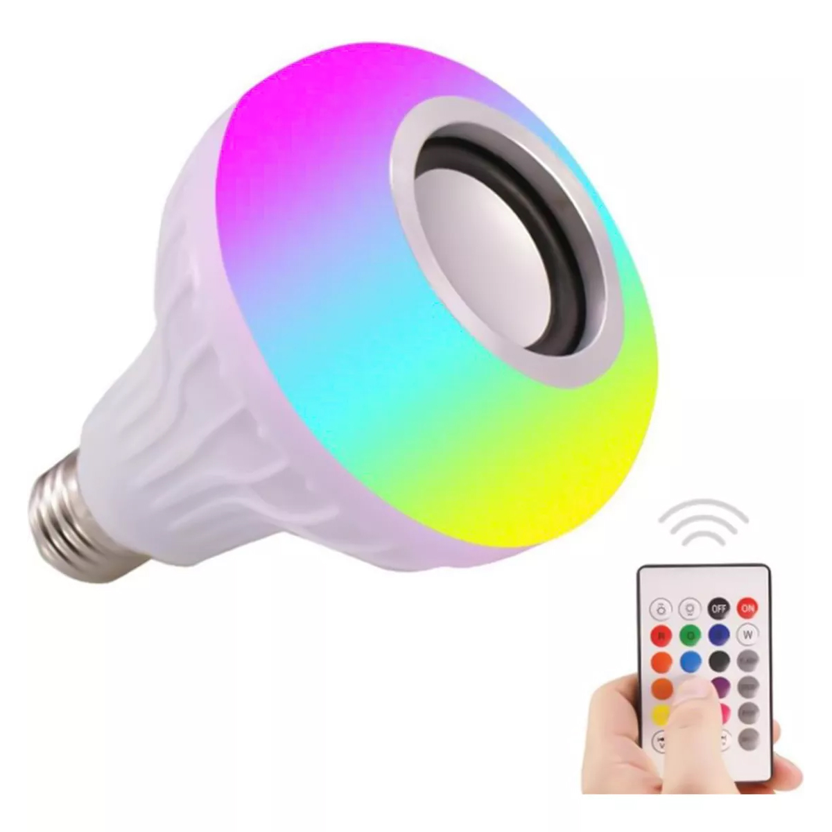 FOCO RGB CON CONTROL DE COLORES Y BOCINA BLUETOOTH