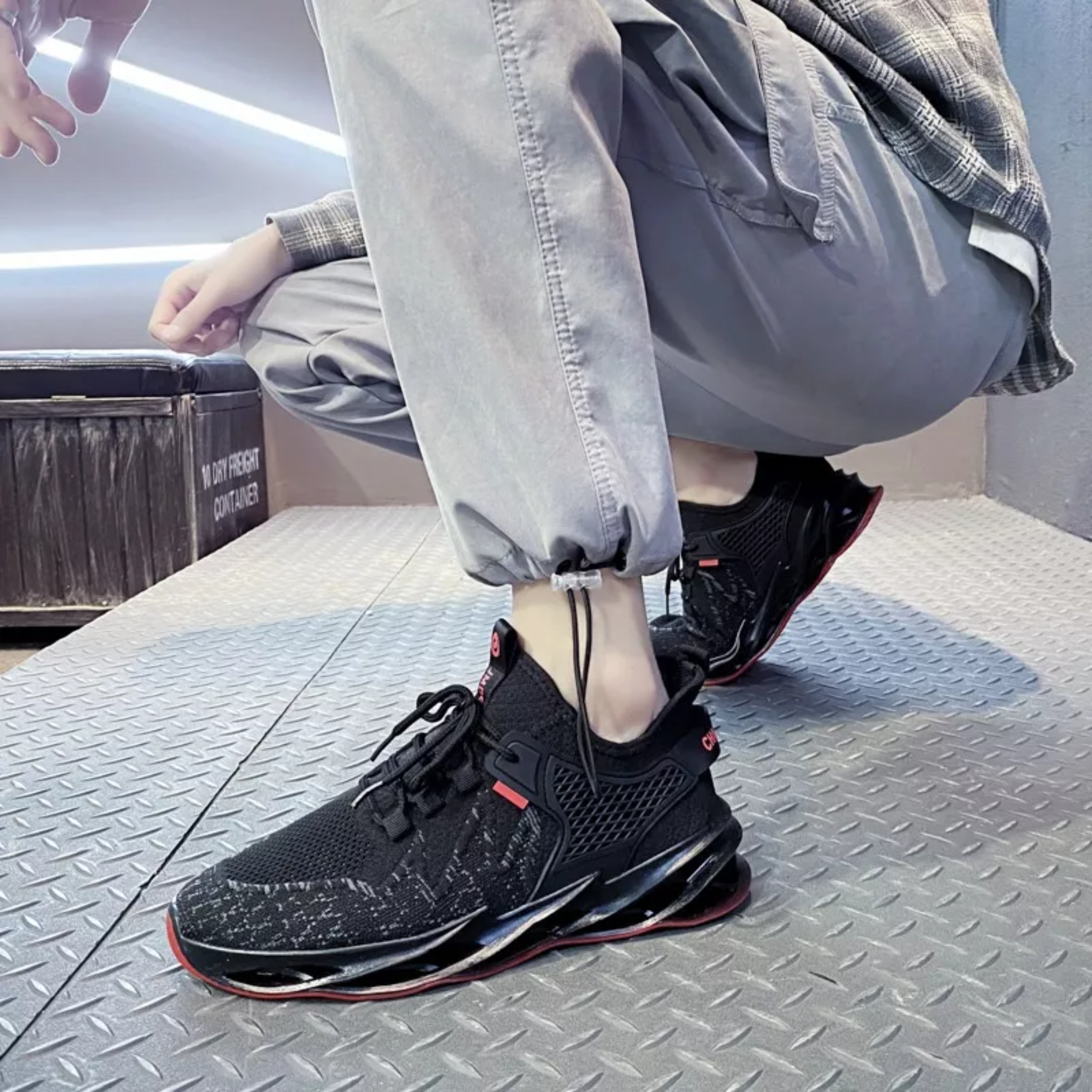Tenis Hombre Aire Correr Originales Cómodos Transpirables S7 TALLA 27.