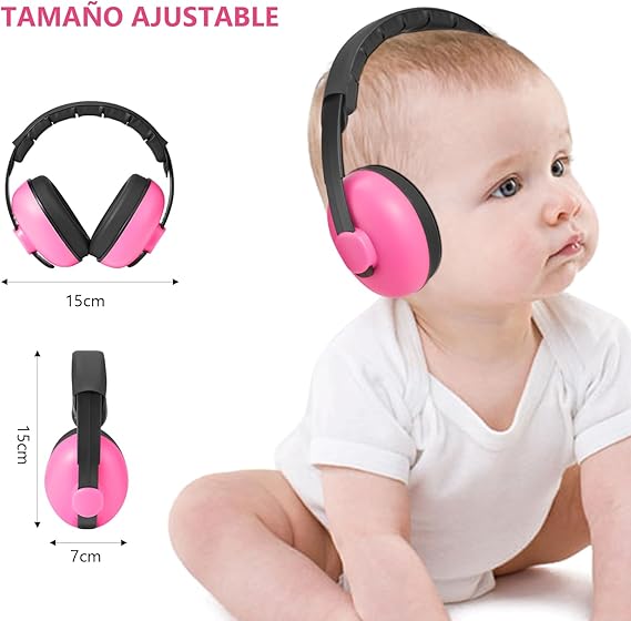 A Orejeras Antirruido para Niños, Orejeras de Protección Auditiva para Aprender a Dormir para Niños, Diseño de Esponja con Cancelación de Ruido, Longitud Ajustable.