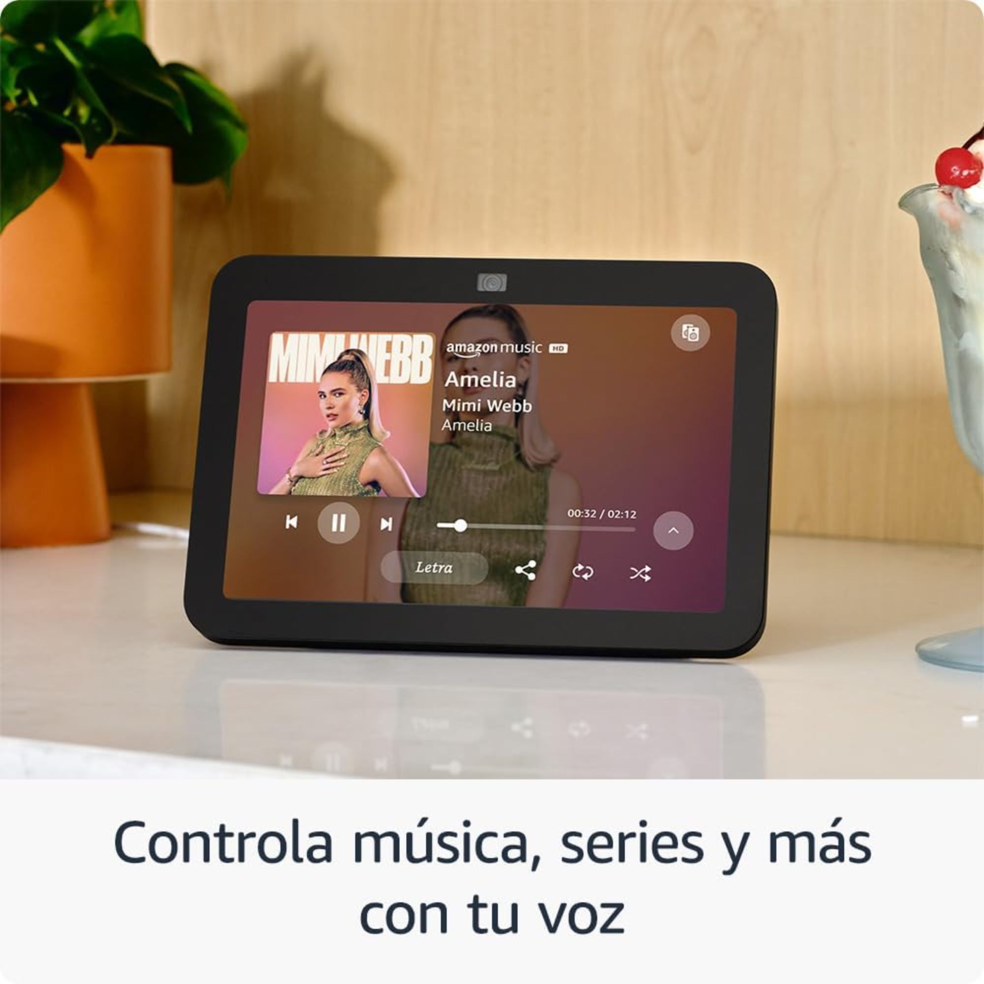 Amazon Echo Show 8 de 8'' Touch 3rd Gen con asistente virtual Alexa, con Audio Espacial, Blanco.