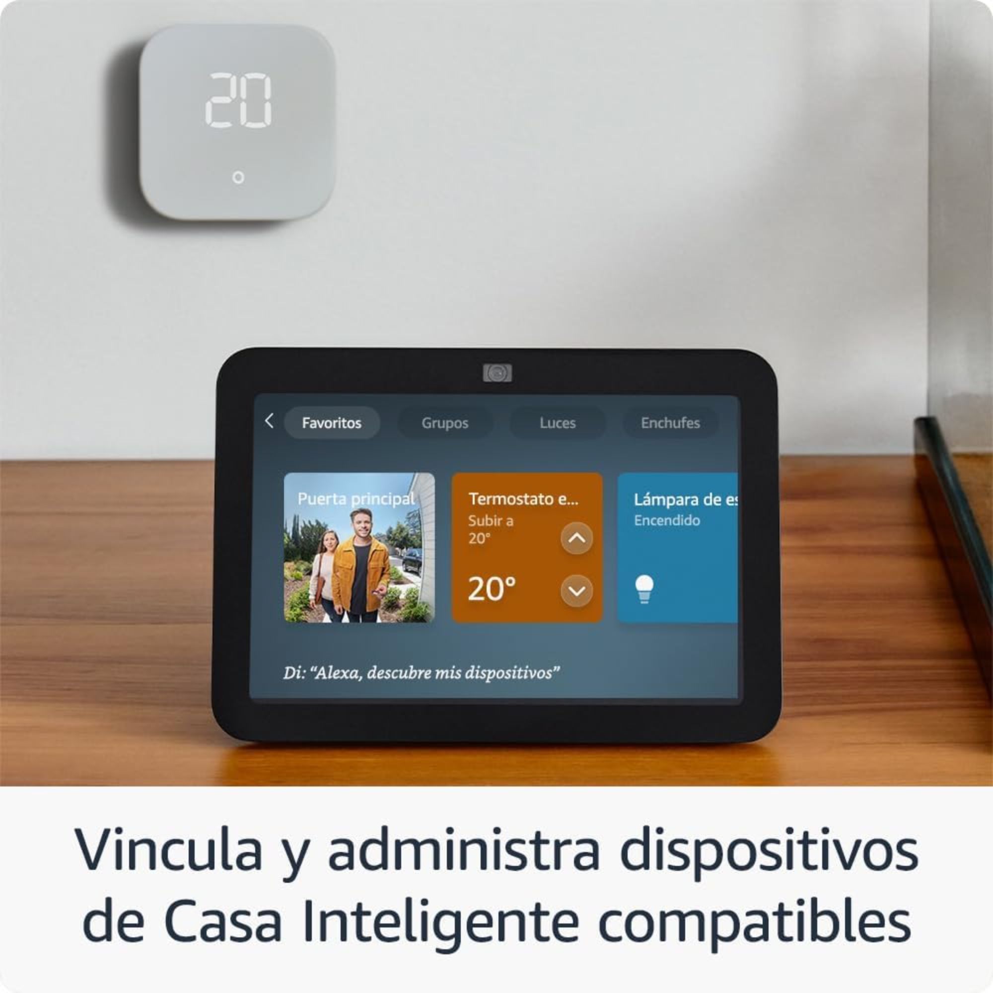 Amazon Echo Show 8 de 8'' Touch 3rd Gen con asistente virtual Alexa, con Audio Espacial, Blanco.