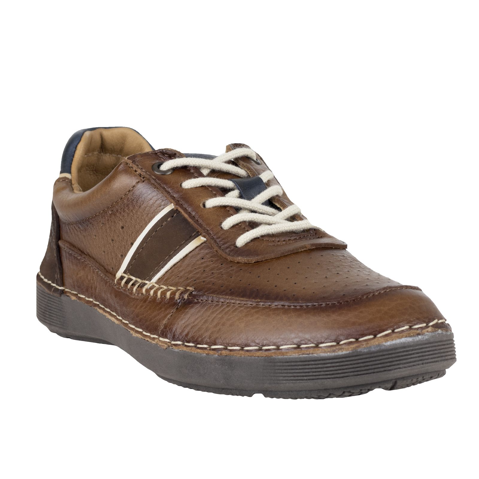 Zapato Casual Para Hombre Urbano Lobo Solo 8163 Camel Piel