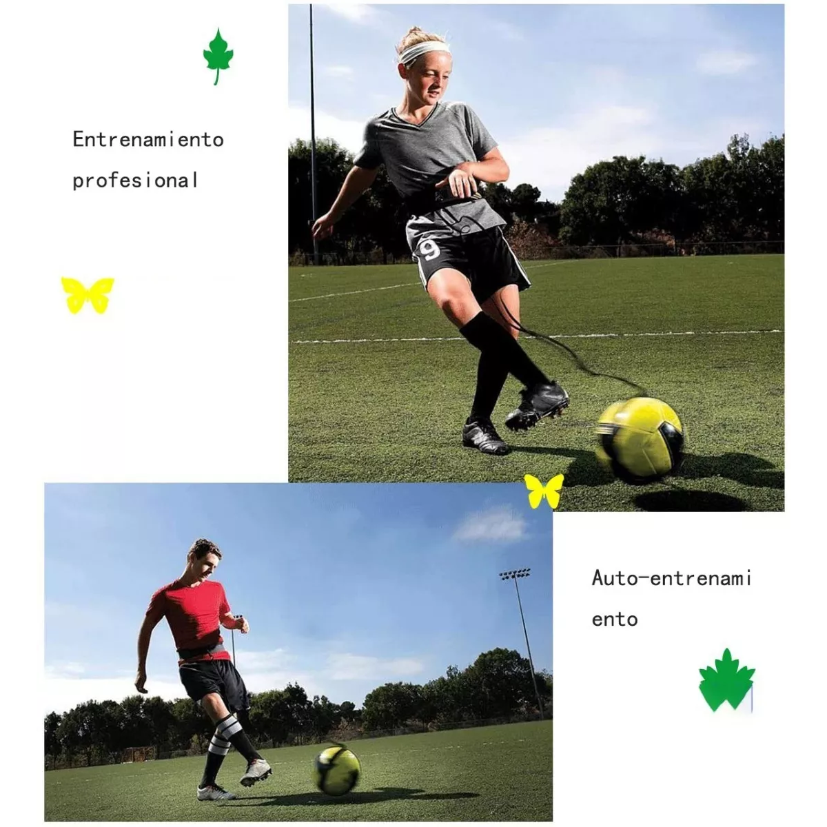Cinturón De Entrenamiento Con Balón De Fútbol Vóleibol.