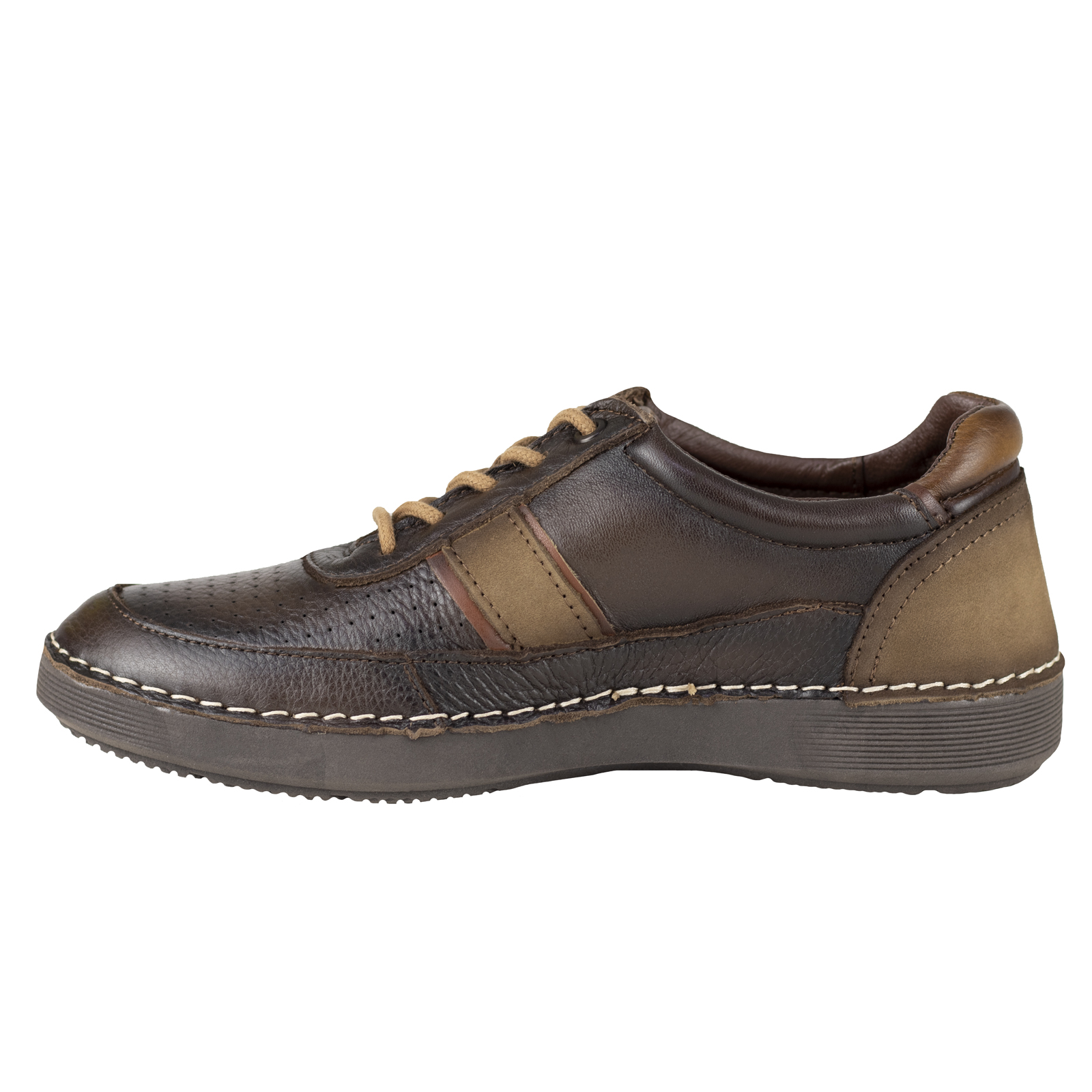 Zapatos Para Hombre Casuales Lobo Solo 8163 Himalaya Tabaco.