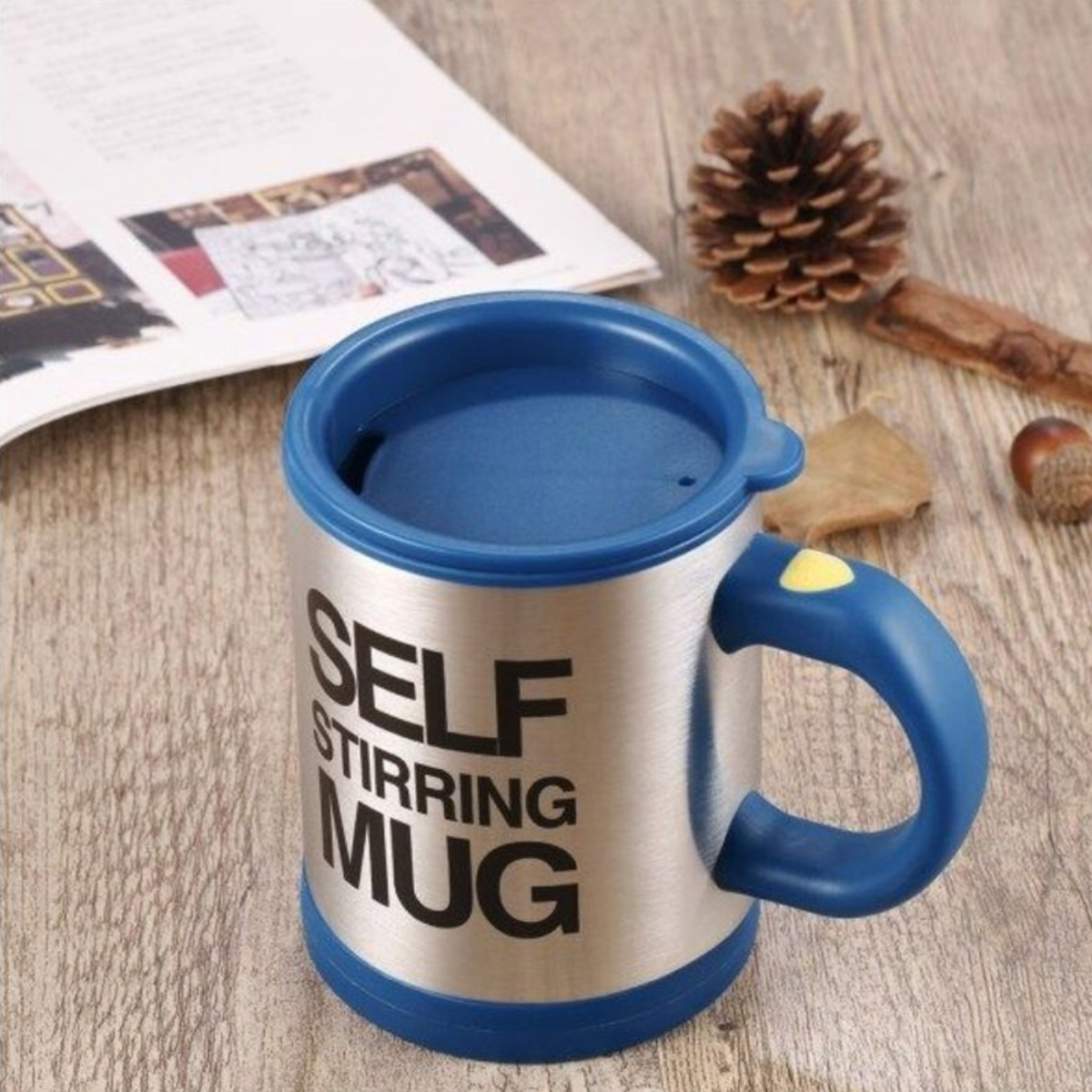 Taza Térmica Automática Mezcladora Con Agitador Para Bebidas