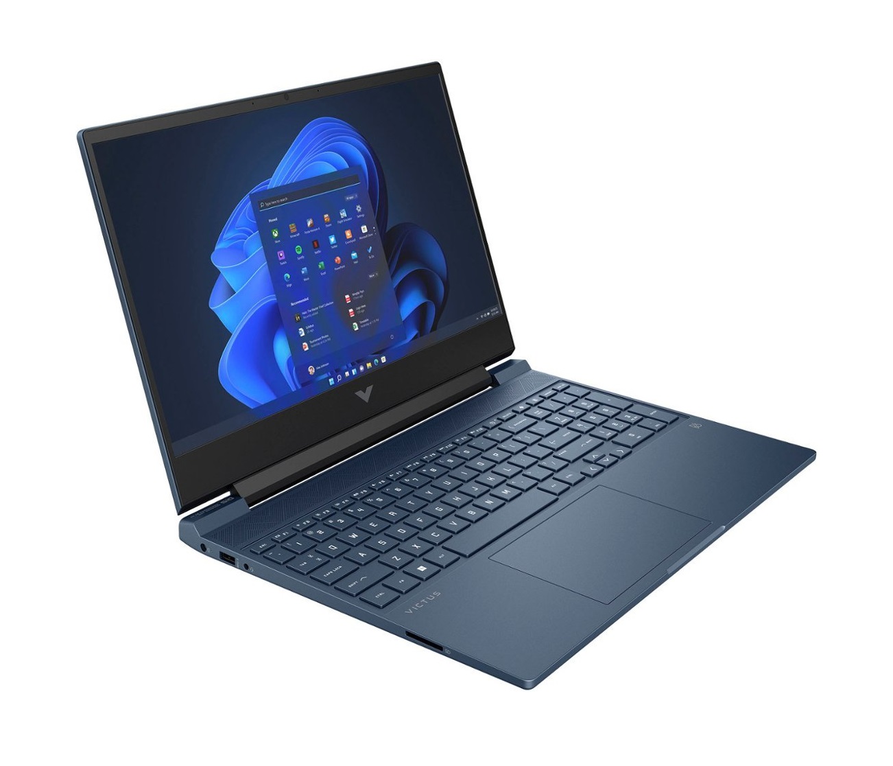 Laptop Hp Victus "15-FA0033DX" Pantalla 15.6 Pulgadas Full Hd Ips, Procesador Intel Core i5-12450H  8 Gb Ram 512 Gb Ssd Tarjeta Gráfica Nvidia Geforce Rtx 3050, Windows 11 Color Azul.