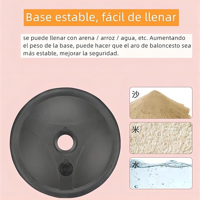 CHEHILL Juego de Canasta de Basquetbol y Soporte Niños, Aro de Baloncesto para Niños para Interiores y Exteriores Portátil Altura Ajustable 60-150 cm con 2 Pelota, Red, Bomba.