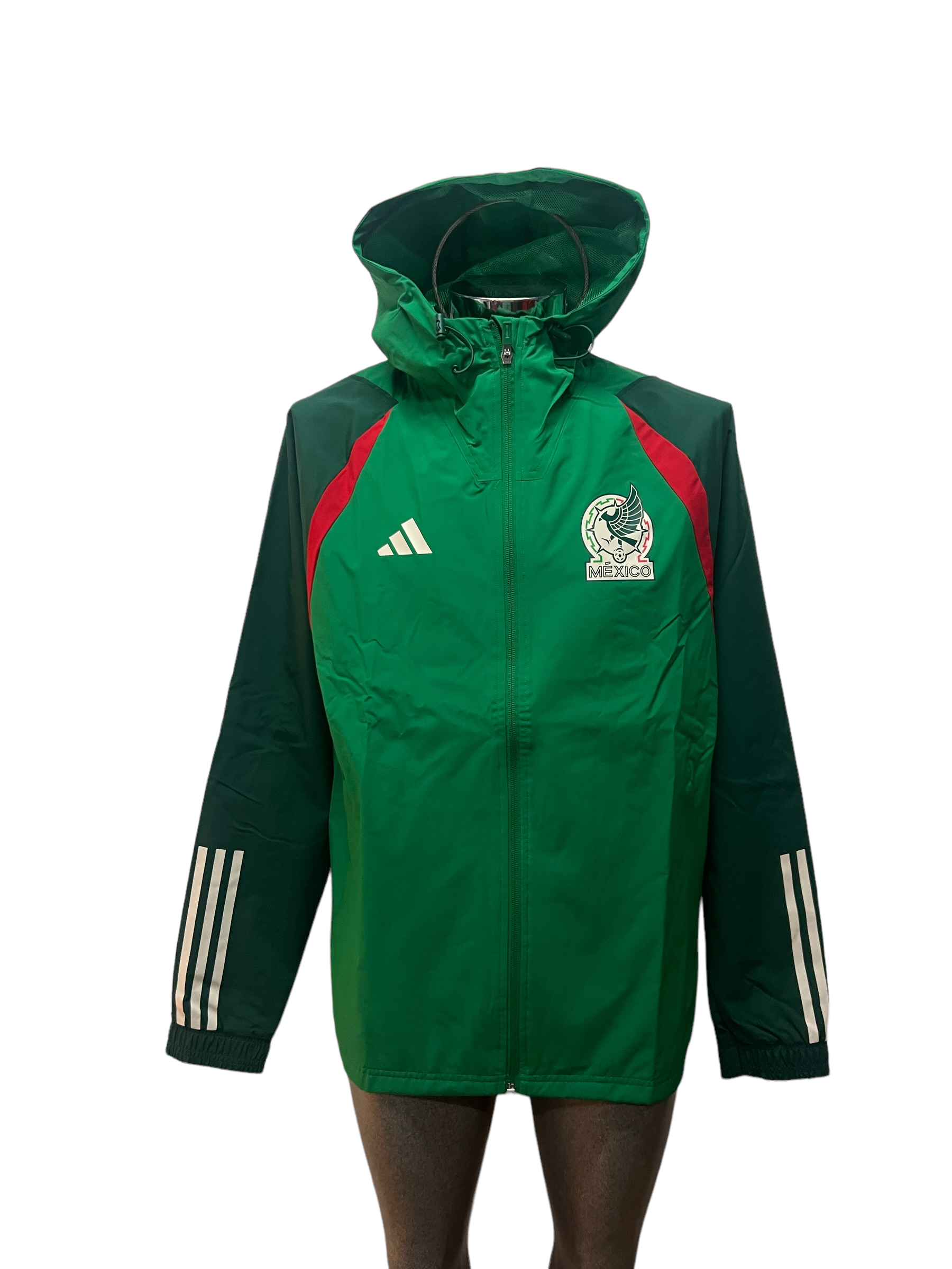 Chamarra Rompevientos Original Adidas Selección Mexicana mundial 2022 HF1379.
