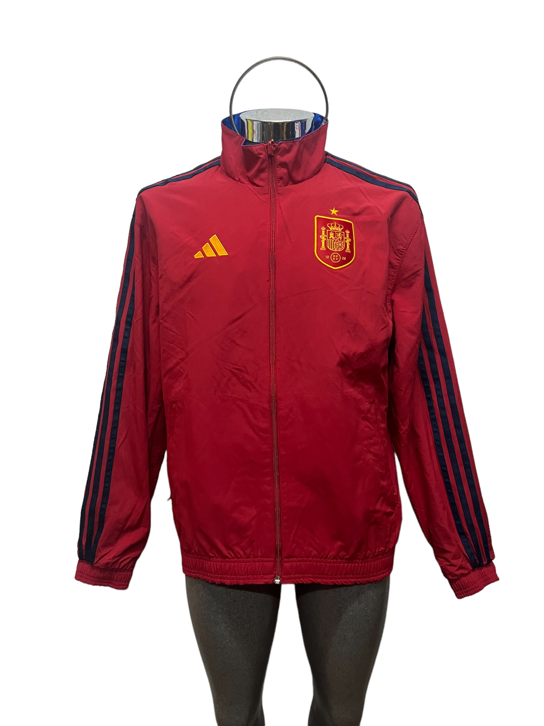 Chamarra Original Adidas Selección España doble visita mundial 2022 HE8920.