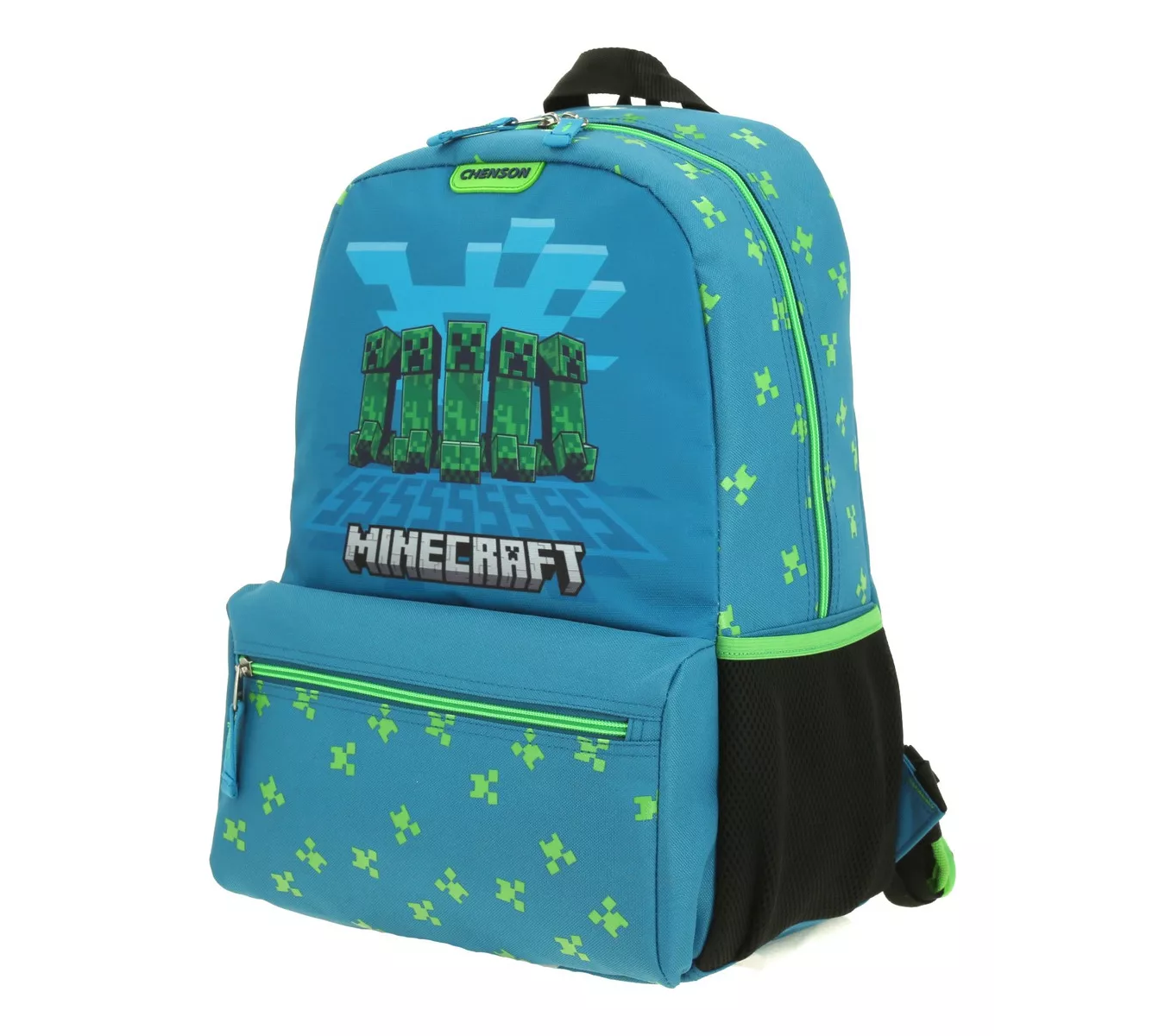 M Mochila Grande Escolar Primaria Chenson Minecraft Creeper Armyt Mc65972-9.
