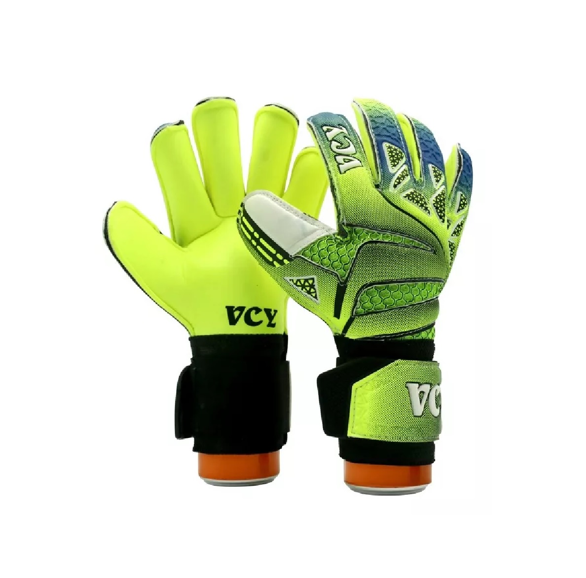 Guantes Profesionales De Portero De Fútbol Para Niños Talla 7 Verde.