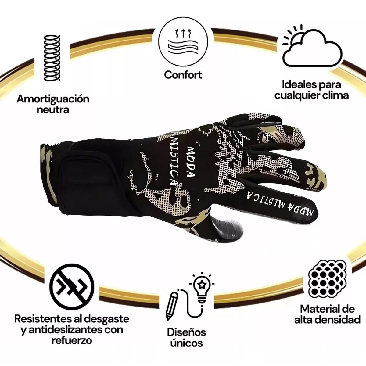 Guantes De Portero Profesional Fútbol Antidesliz Talla 9 Adulto.