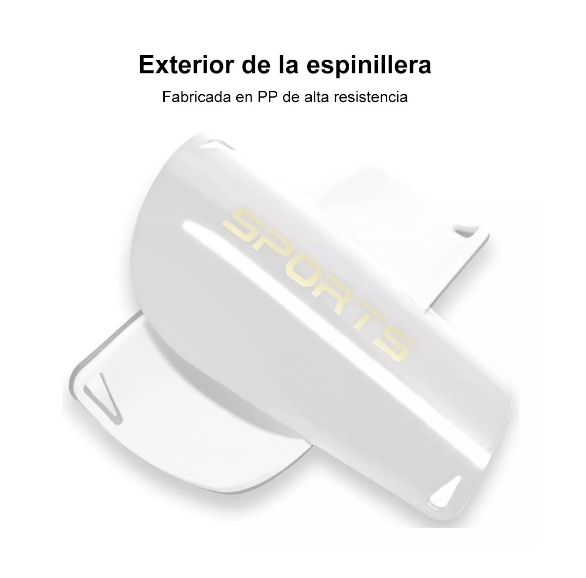 Set 5pz Espinillera Antideslizantes Calcetines Fútbol Blanco.