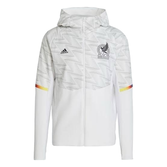 Chamarra Hoodie Casual Original Adidas Selección Mexicana de viaje IC4450.