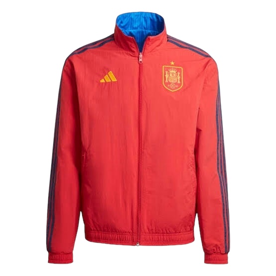 Chamarra Original Adidas Selección España doble visita mundial 2022 HE8920.