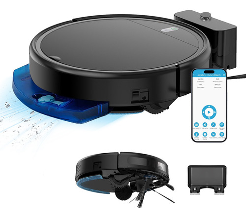 Aspiradora Inteligente Robot Depósito De Agua 4800 Pa Wifi.