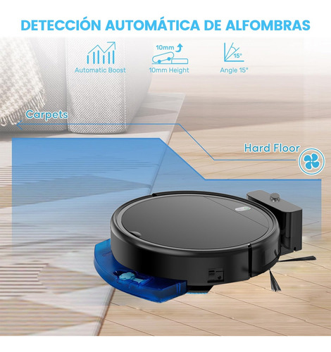 Aspiradora Inteligente Robot Depósito De Agua 4800 Pa Wifi.