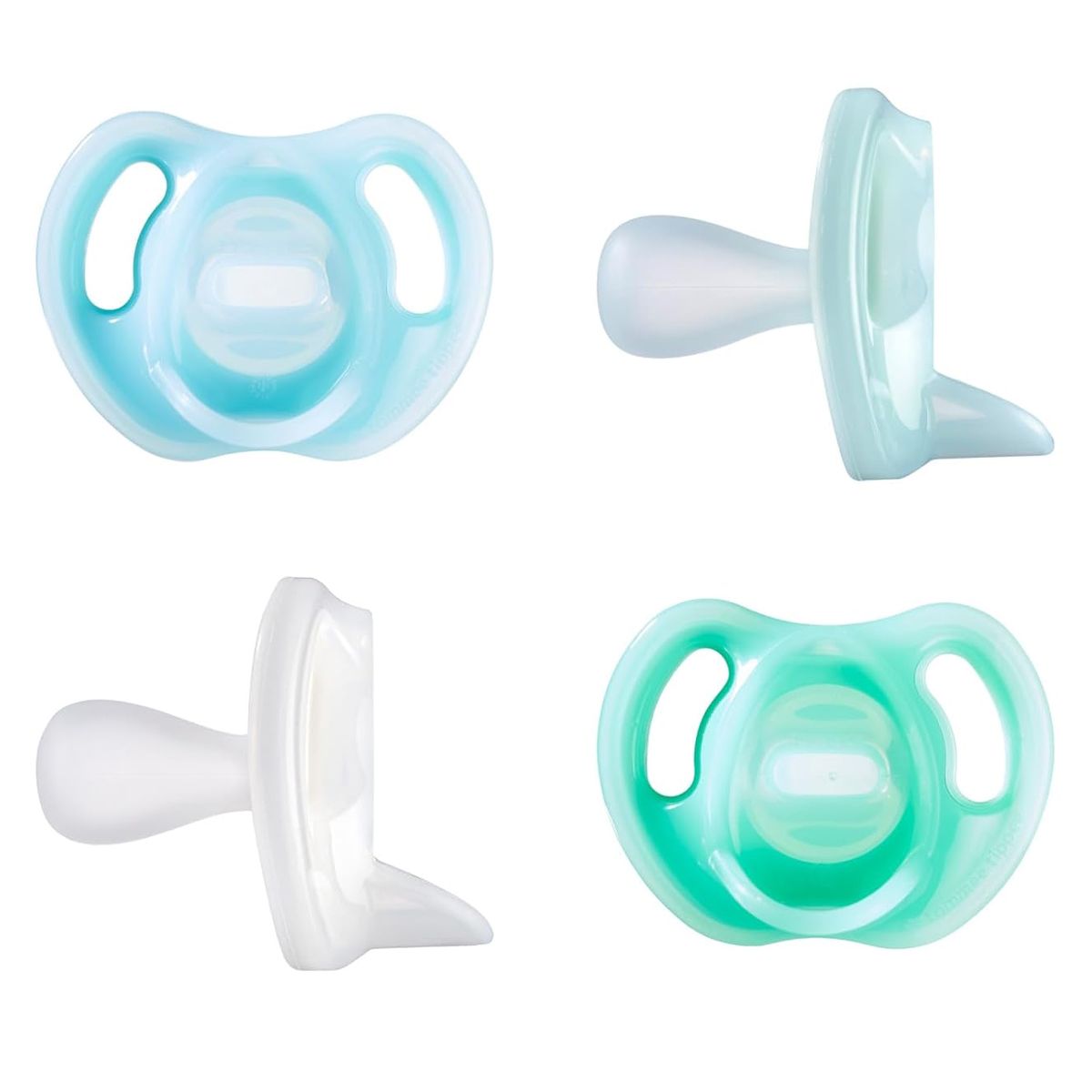 Chupón Tommee Tippee Ultra Light 0-6m 4pz Azul Verde.