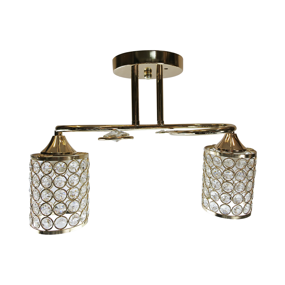 Lámpara Semi plafón KALISH Dorado Mil Luces