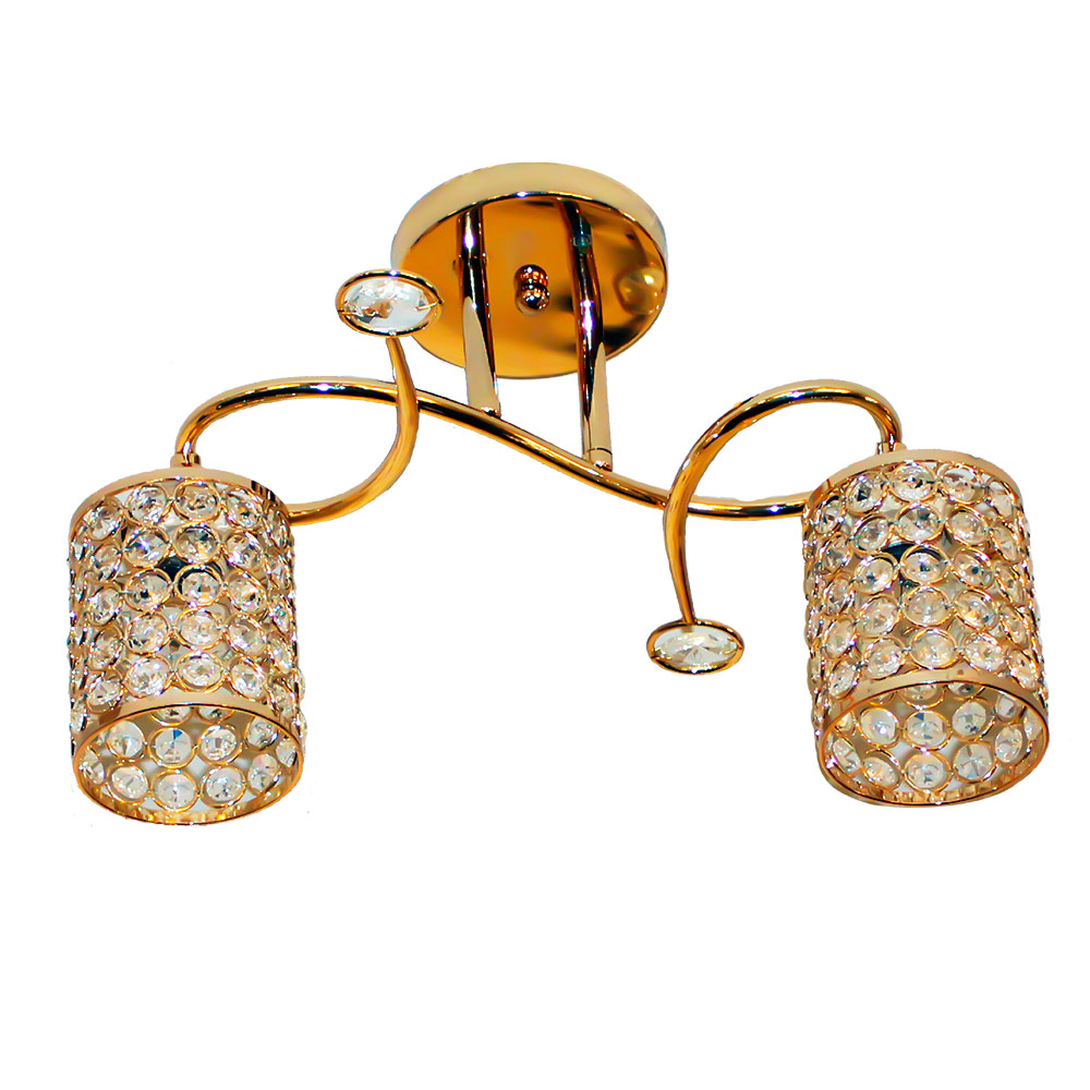 Lámpara Semi plafón KALISH Dorado Mil Luces