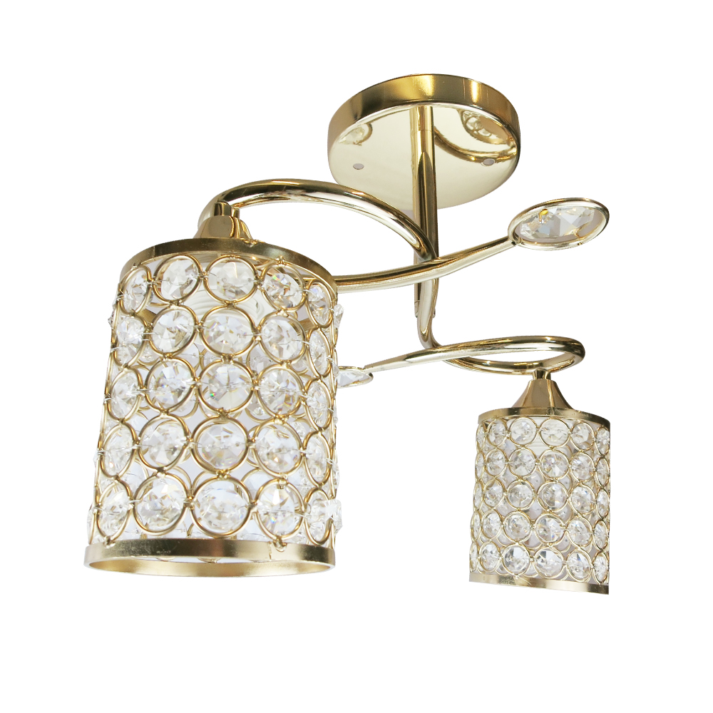 Lámpara Semi plafón KALISH Dorado Mil Luces