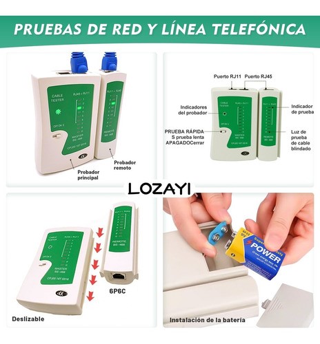 Pinzas Ponchadoras Rj45 Sacabocados Herramientas 75 Pcs.