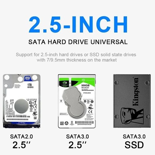 Carcasa Disco Duro 2.5 Usb 3.0, Hdd Ssd Sata I/ii/iii, 3tb.