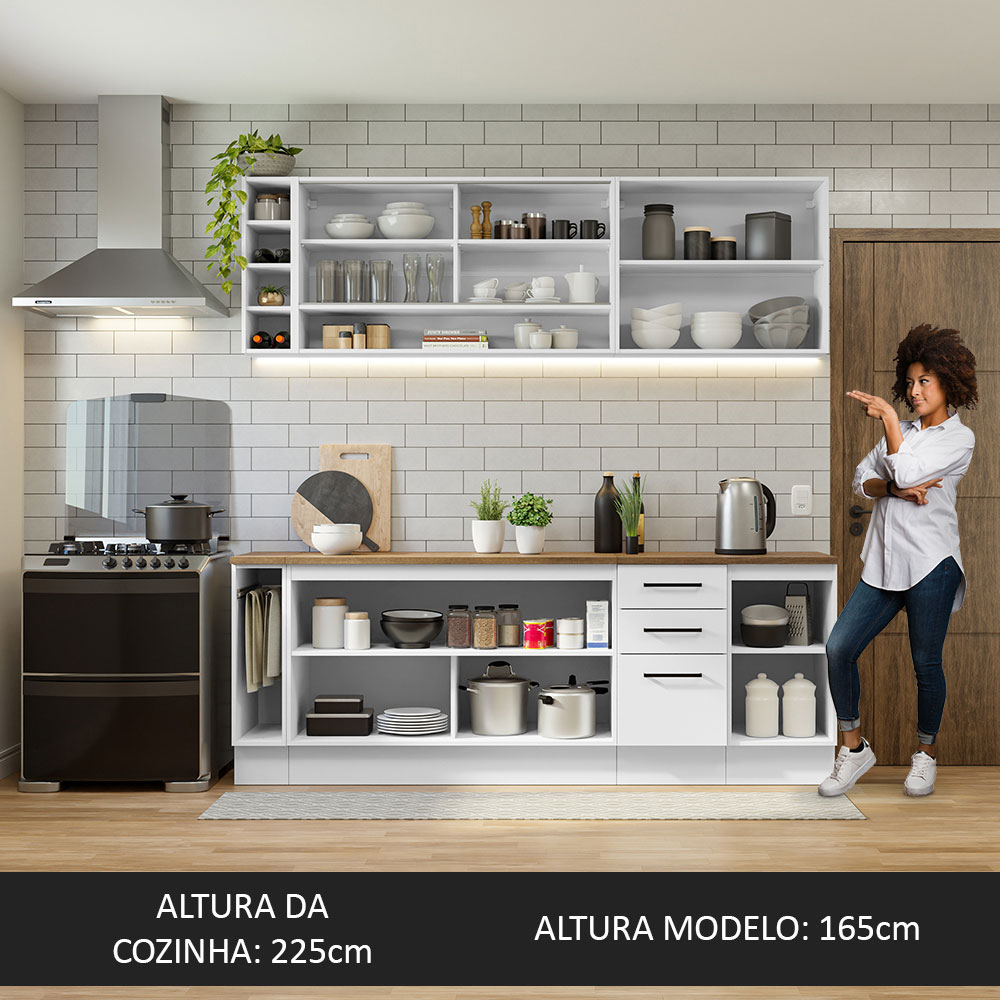 Cocina Integral Completa Modular Madesa Glamy Sin Encimera 6
